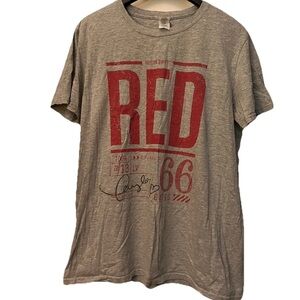 2013 Taylor Swift Red Tour 66 Dates Concert Graphic T Shirt Size Large